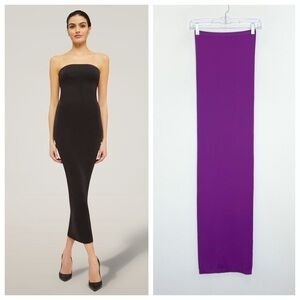 Wolford Fatal Dress (Sz S) Slim Strapless Convertible Tube Amethyst Purple